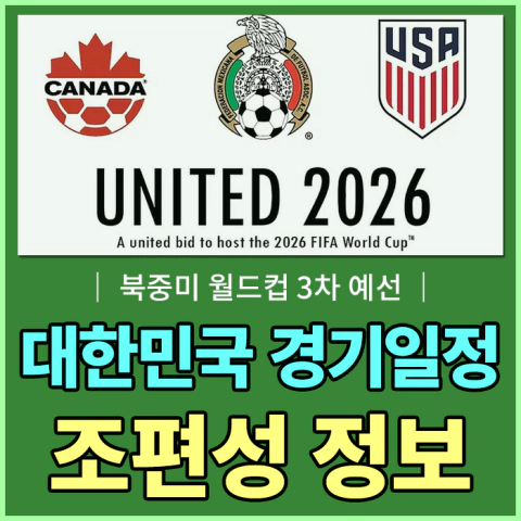 북중미 월드컵 3차 예선