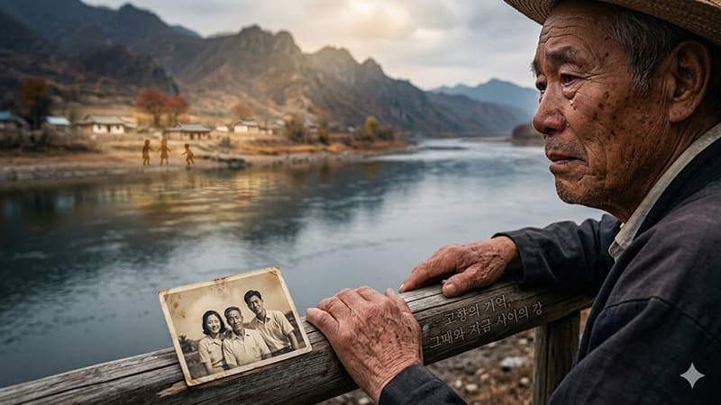 <img src="hometown-longing-memory.jpg" alt="빛바랜 옛 사진 느낌의 고향 풍경">