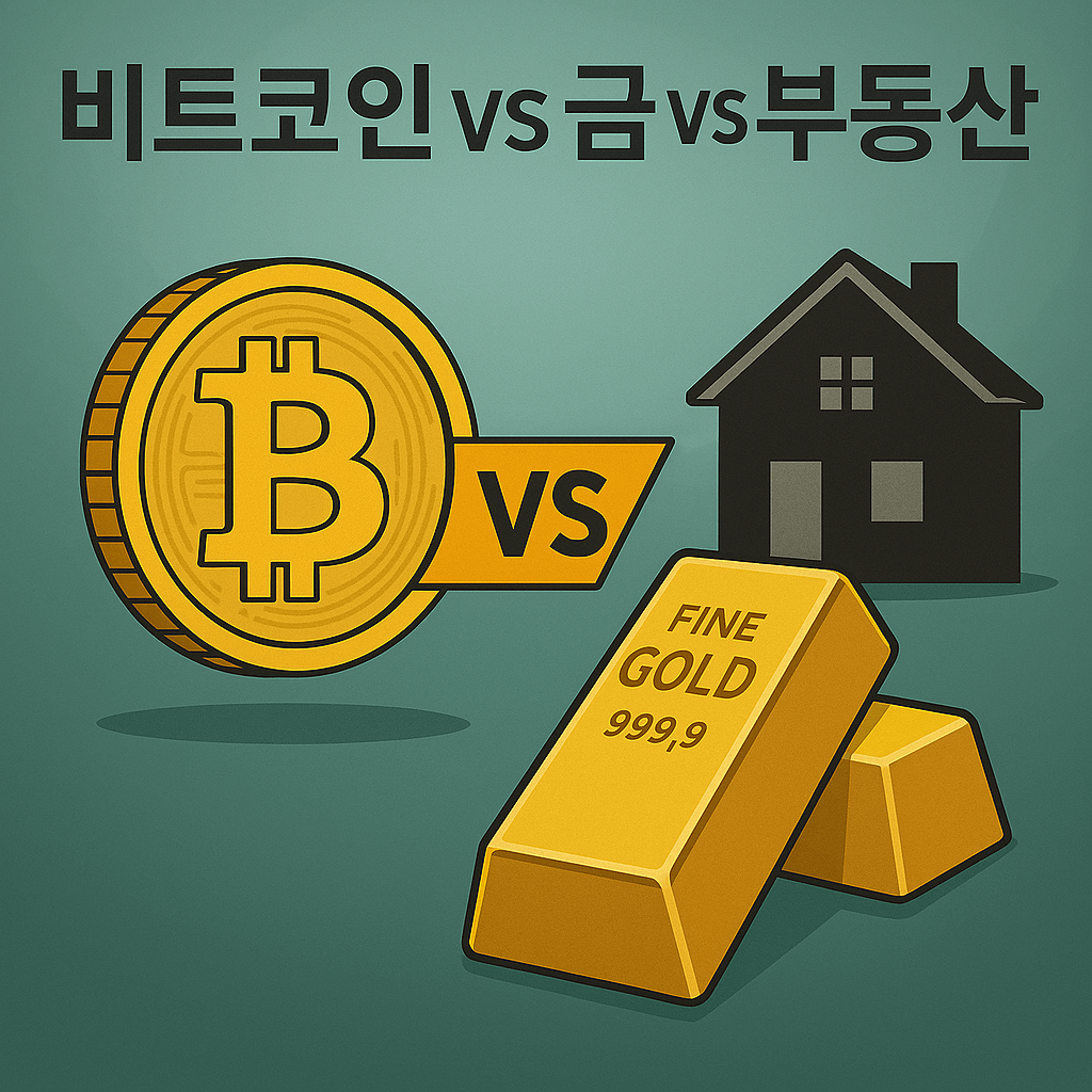 비트코인, 금, 부동산