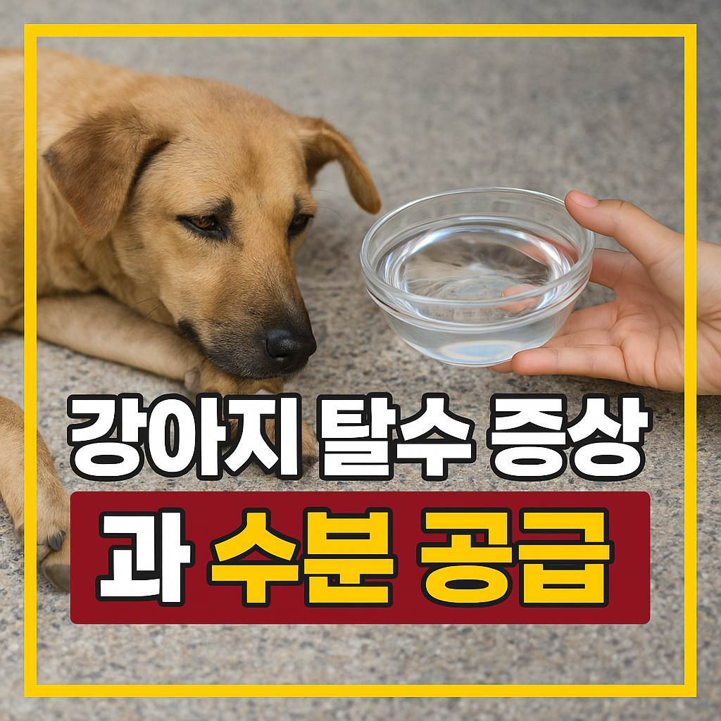 강아지 탈수 증상과 수분 공급