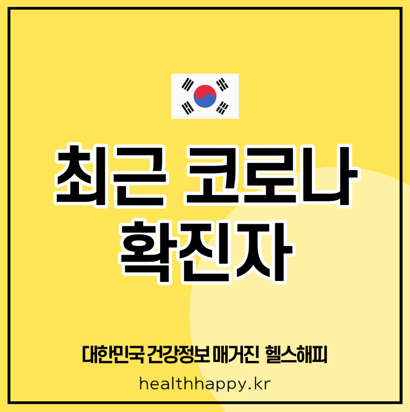 최근 코로나 확진자