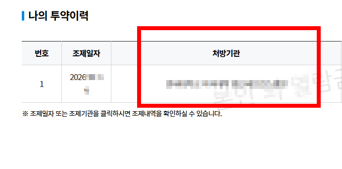 처방전 조회 사이트 안내
