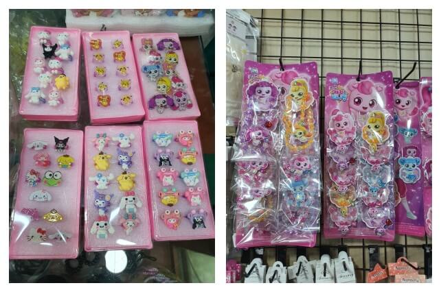 여자아이들 반지와 목걸이 완구