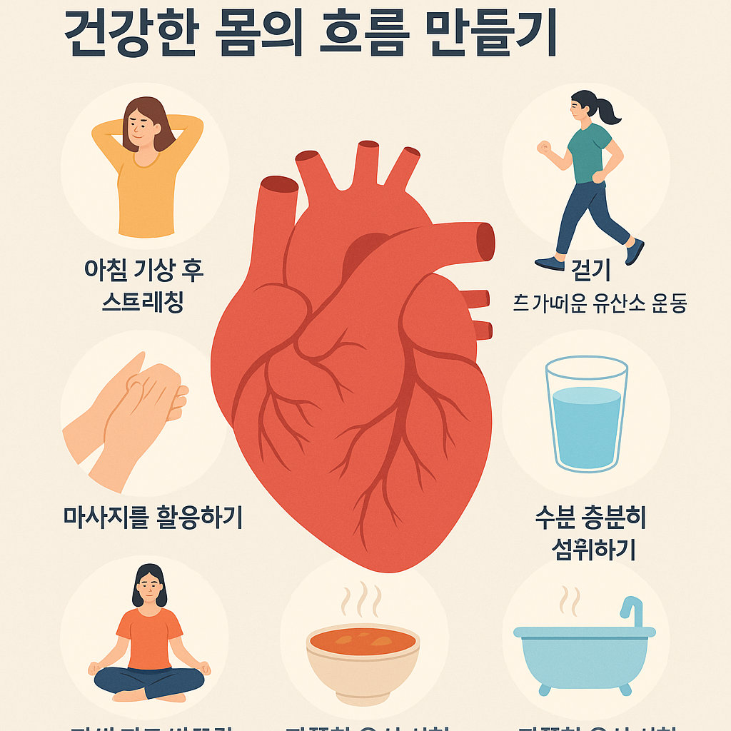 혈액순환을 개선하는 방법, 건강한 몸의 흐름 만들기