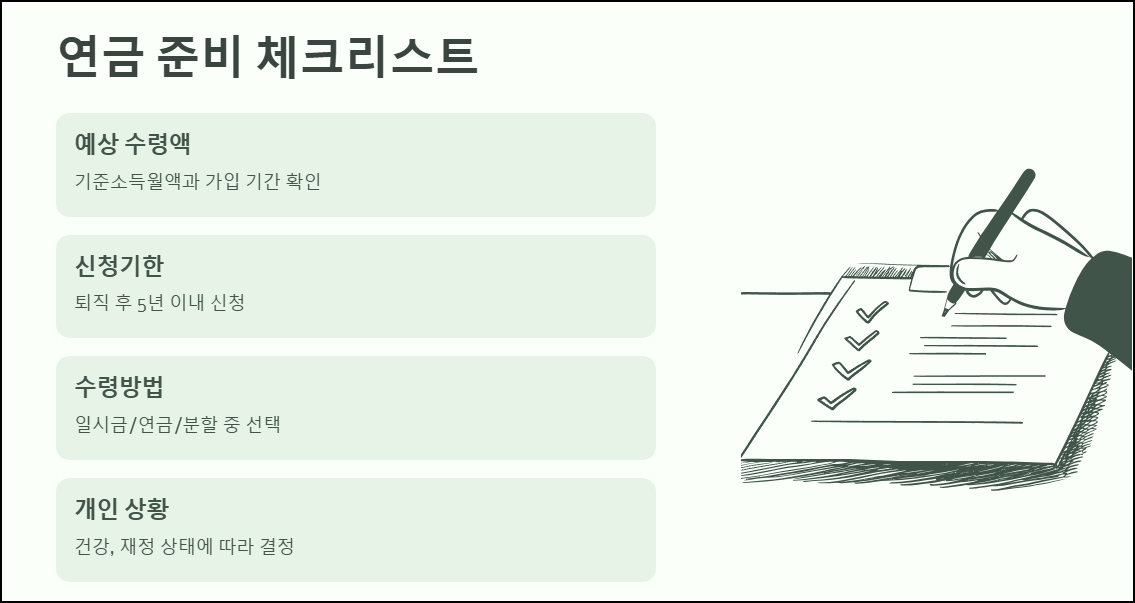 사학연금 준비를 위한 체크리스트