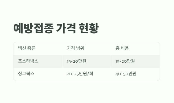 대상포진 예방접종 가격 필수 정보 4