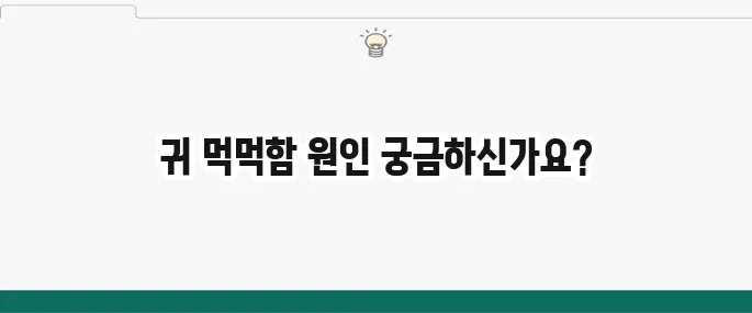 귀 먹먹함 원인: 비행기 탔을 때? 이석증? 증상별 대처법