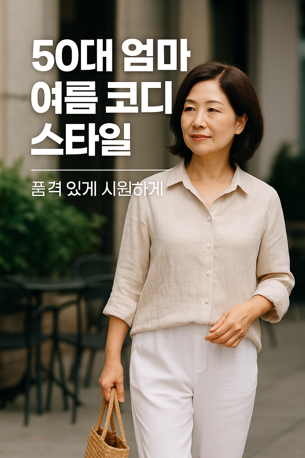 50대 엄마 여름 코디 스타일