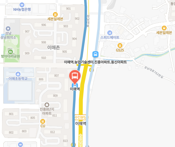 5100번 버스 노선도