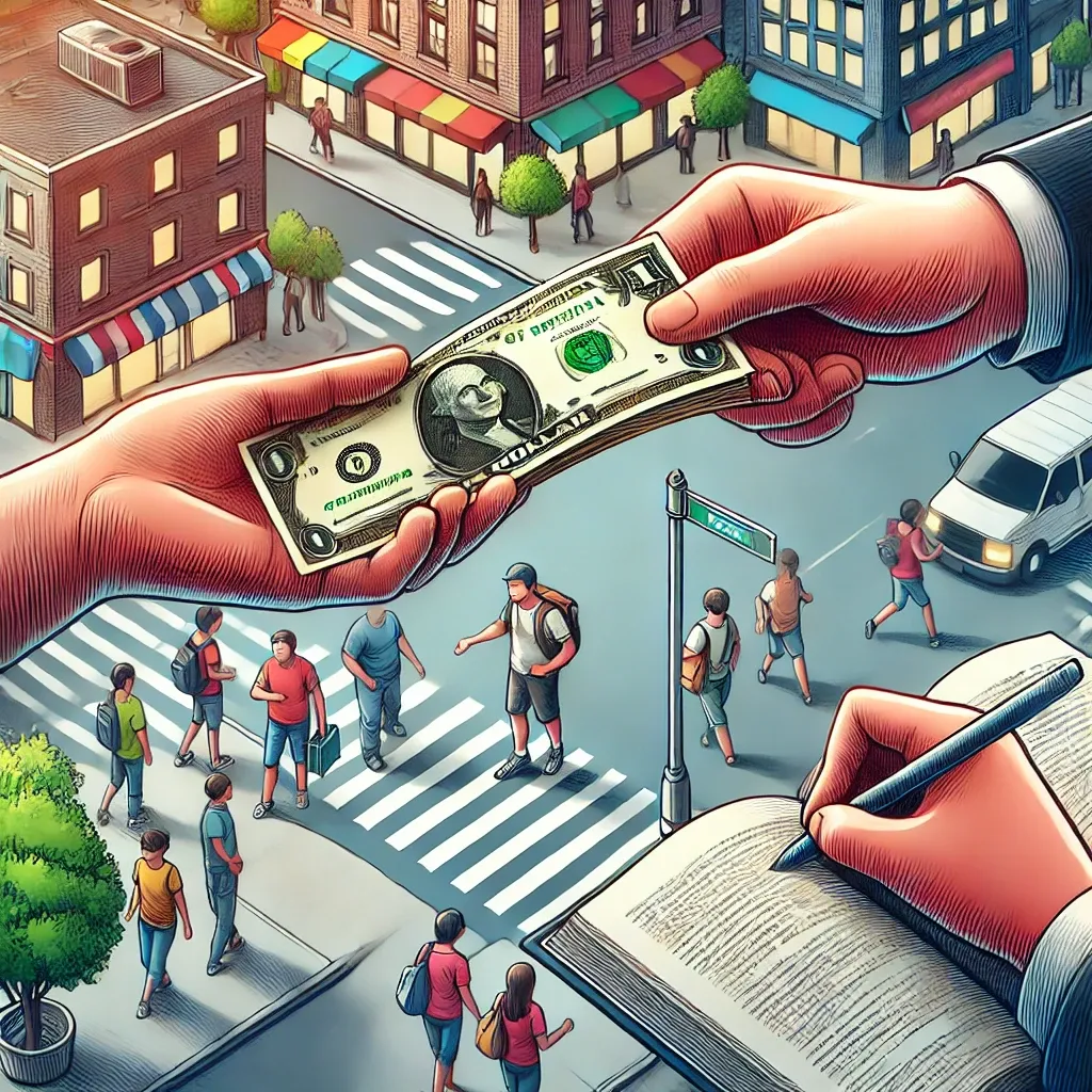 학생-영리활동-전단지-배포-금전수령