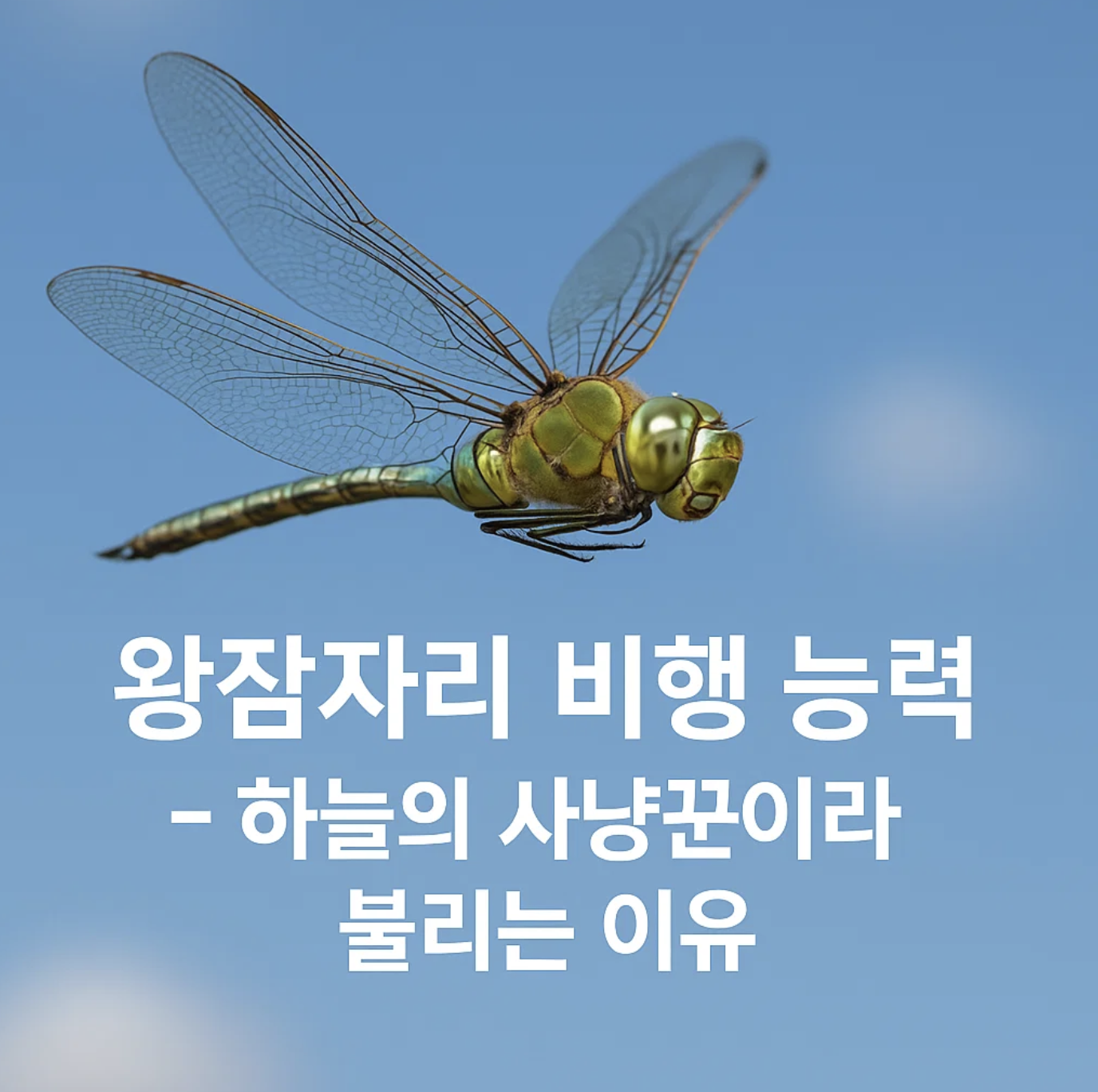 왕잠자리 비행 능력 &ndash; 하늘의 사냥꾼이라 불리는 이유