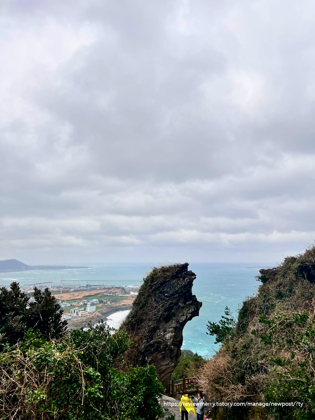 정상 올라가는 길 뷰