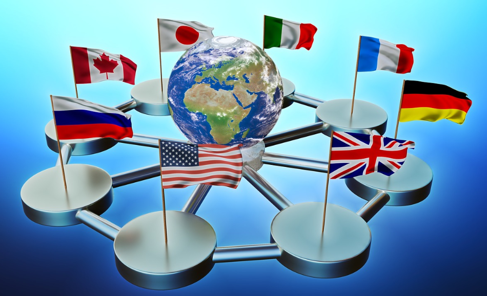 G8 States, Industrialized Countries, Flags