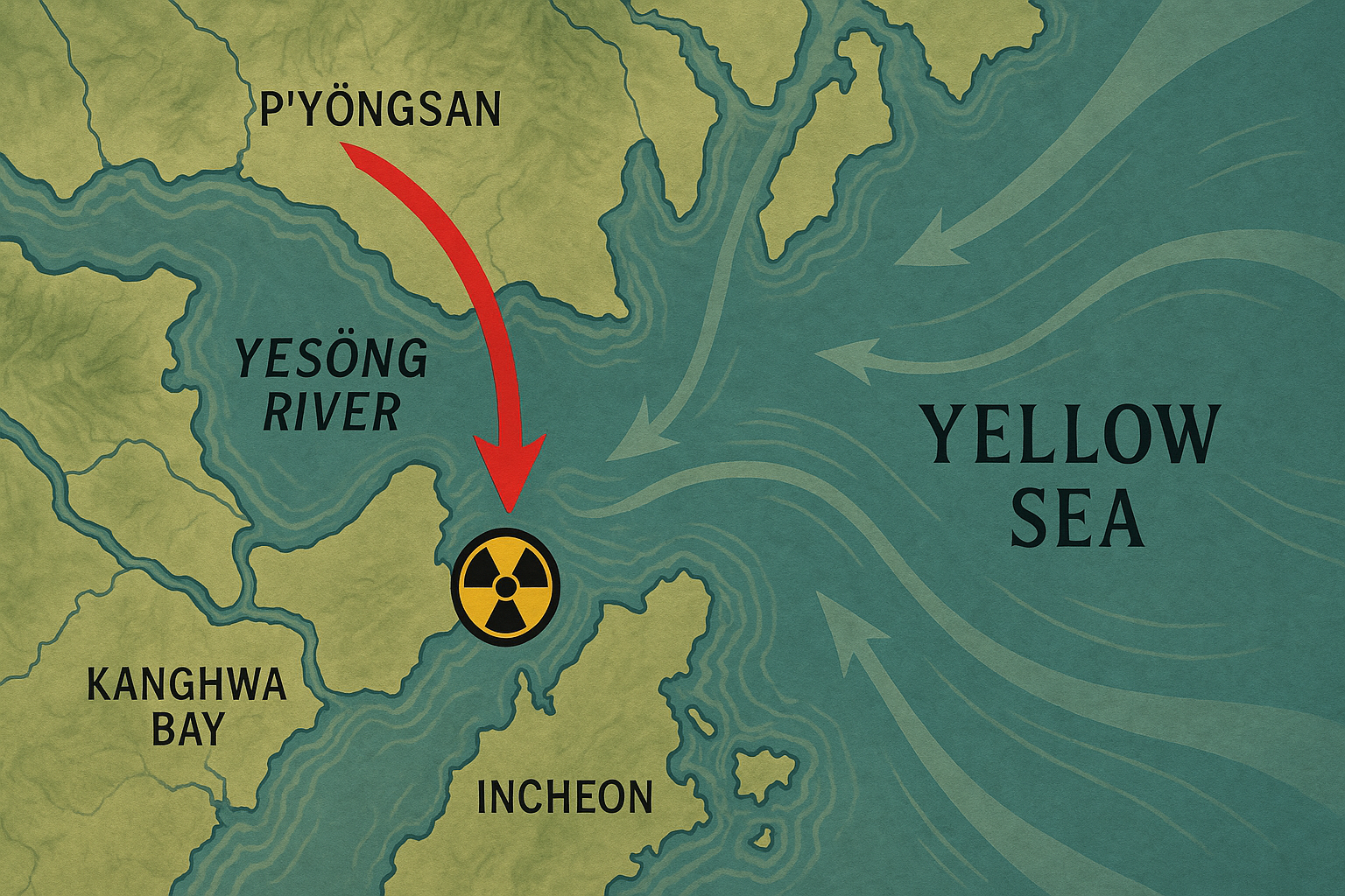"예송강을 통한 방사성 폐수 유입, 무엇이 문제인가?"에 대한 이미지입니다.