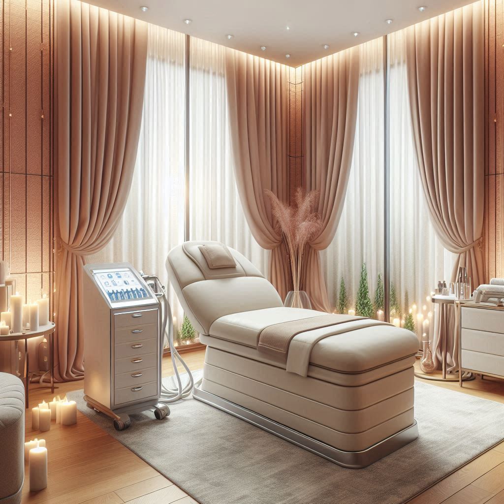 피부,체형관리 샵 배경