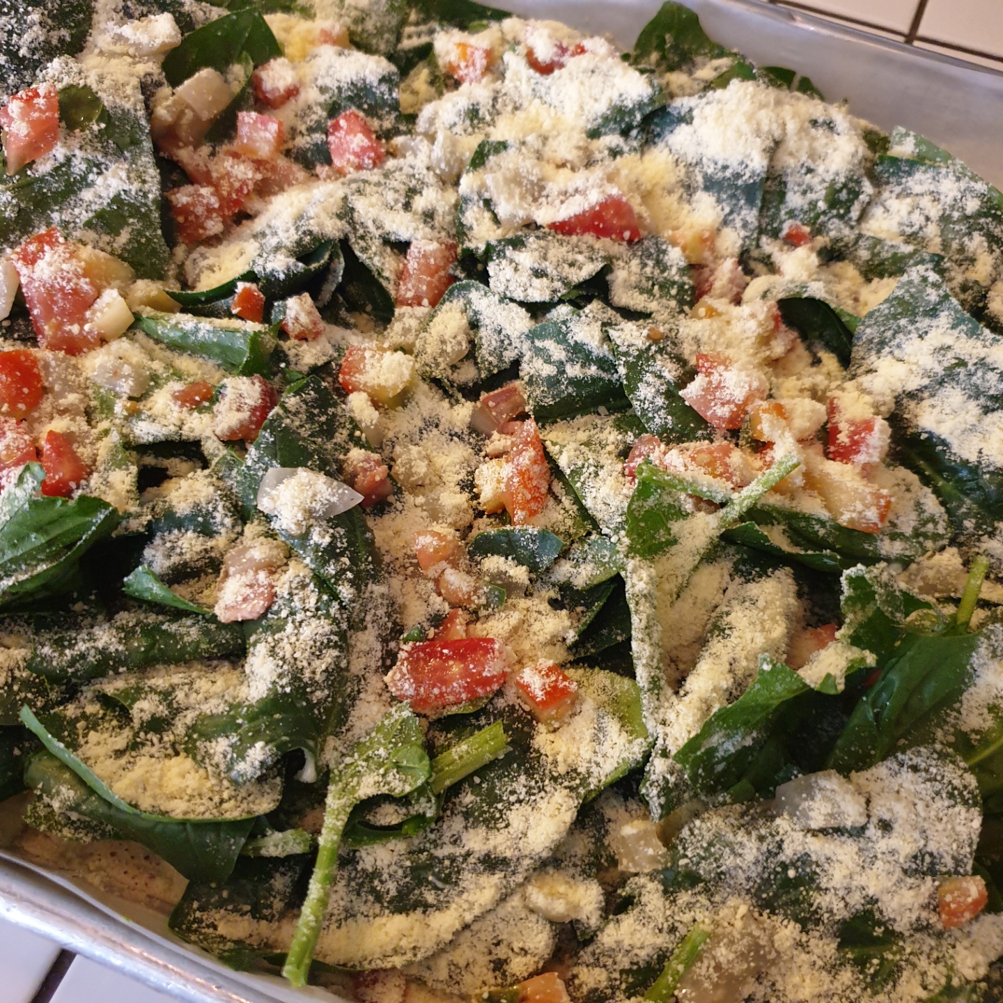 풀팬 시금치 플랫 브레드