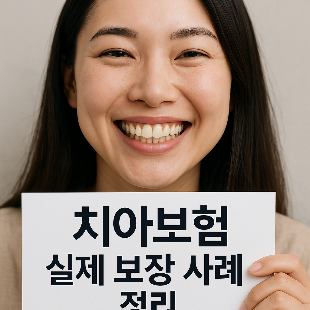 치아보험 실제 보장 사례 정리
