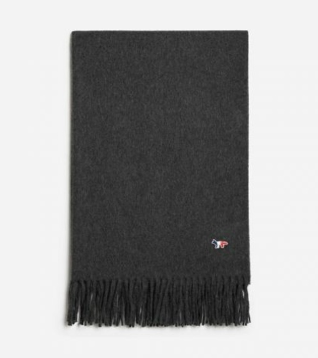 메종 키츠네 트라이컬러 폭스 울 스카프