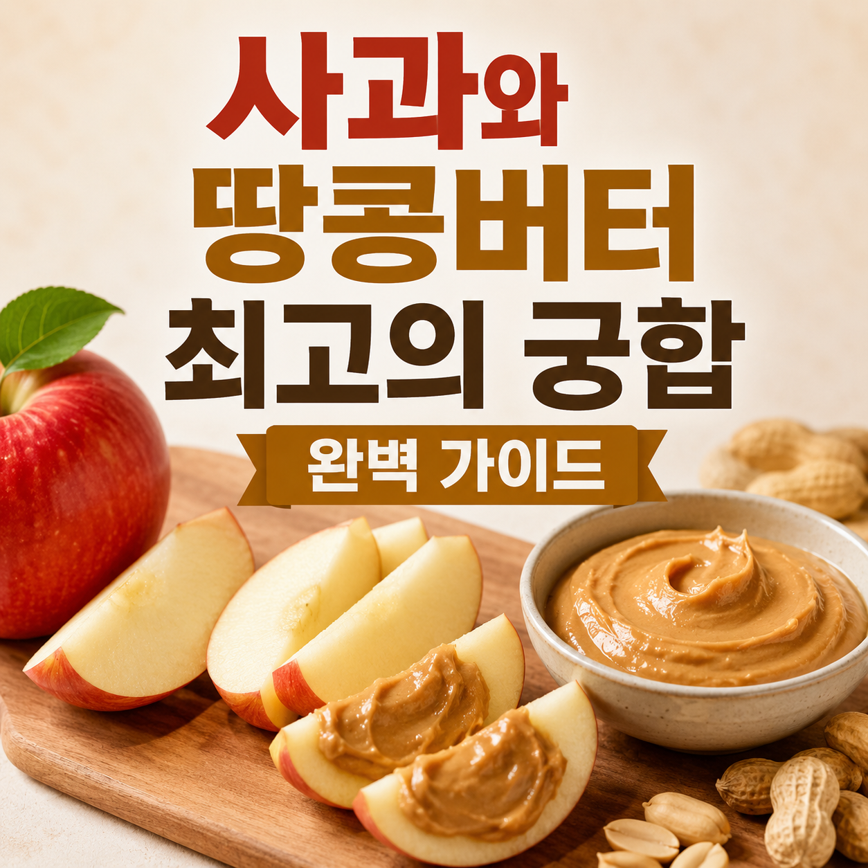사과와 땅콩버터