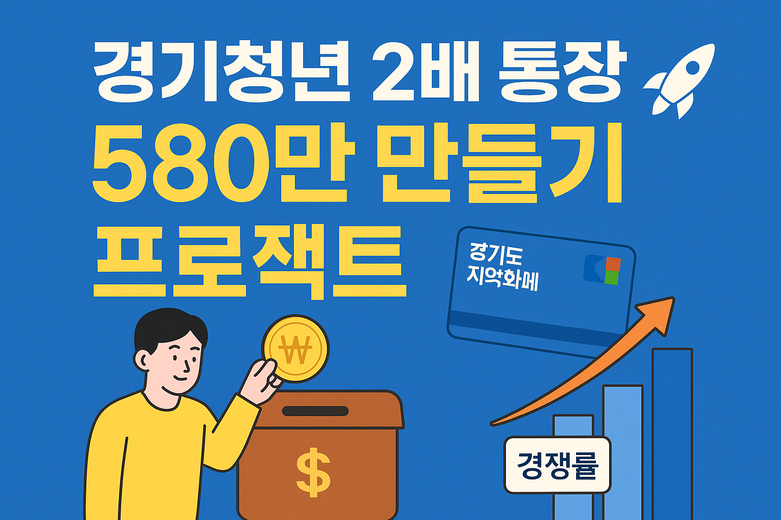 경기도 청년 2배 통장, 580만 만들기 프로젝트