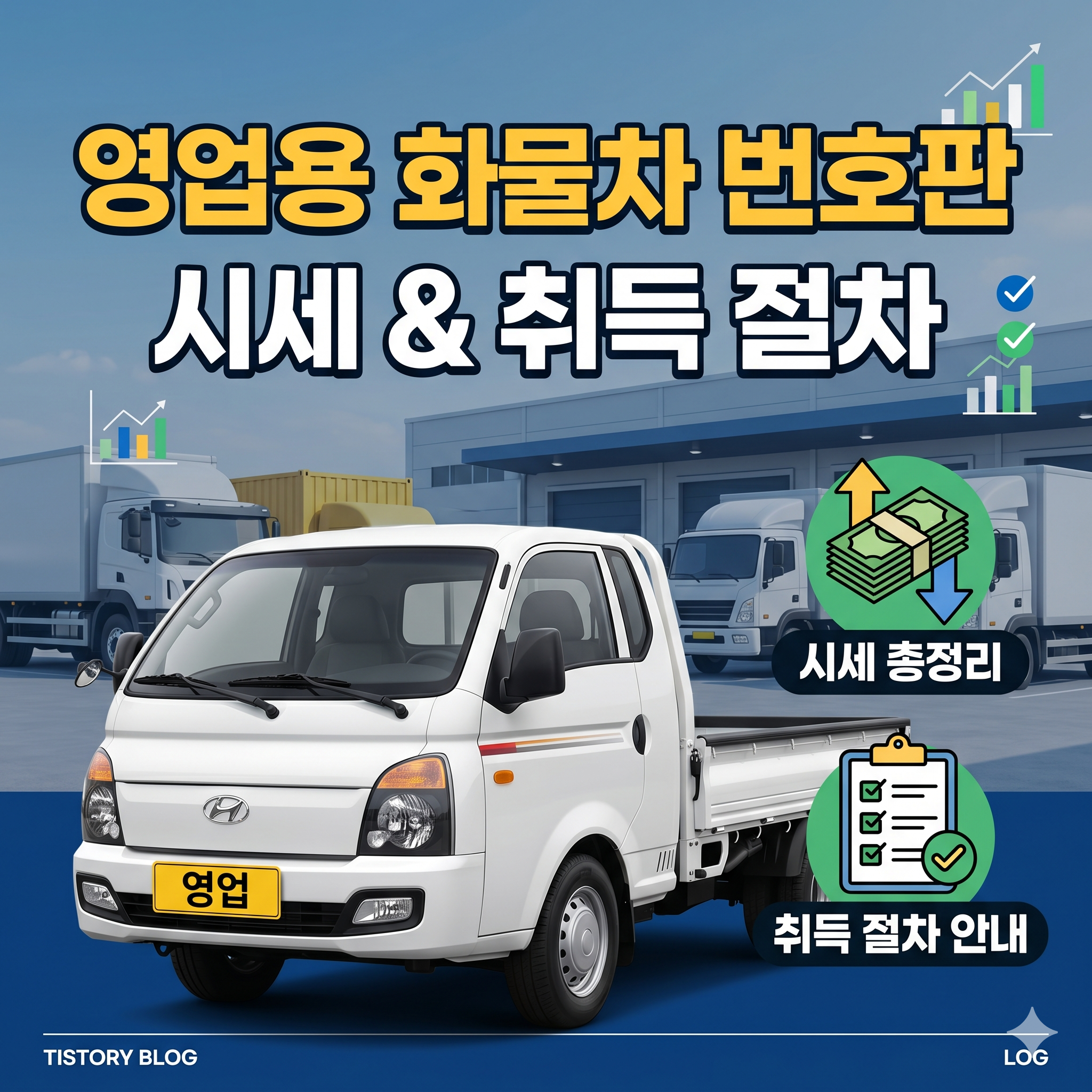 영업용 화물차 번호판 시세 및 취득 절차 총정리