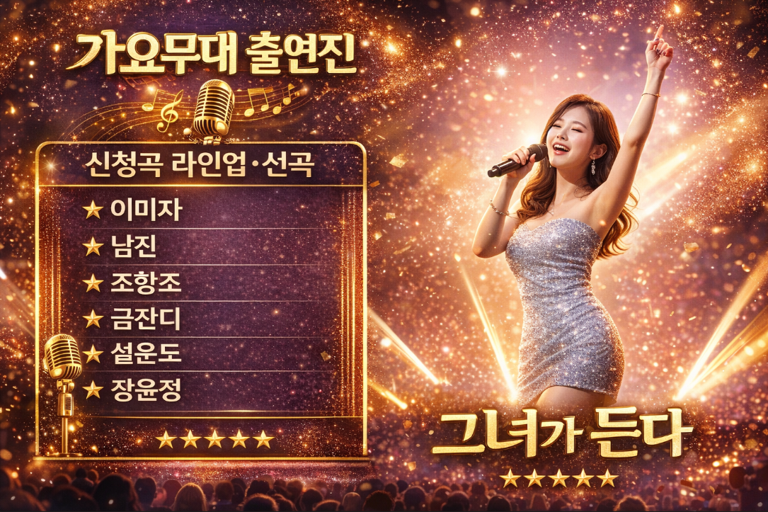 가요무대 신청곡 라인업, 이번주 뜨는 출연진 총정리