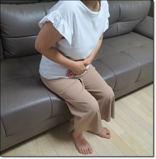 복통이 심한 여성