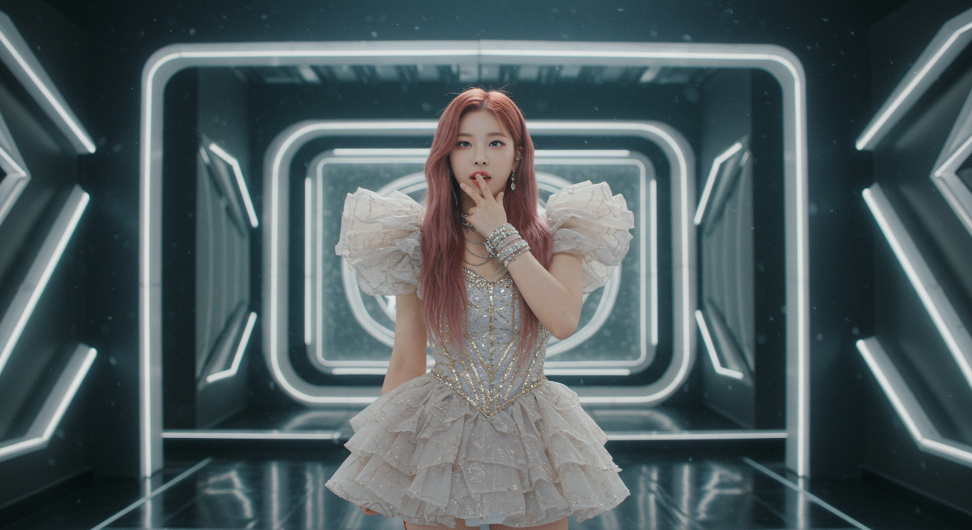 k-pop 가수가 노래를 하는 이미지