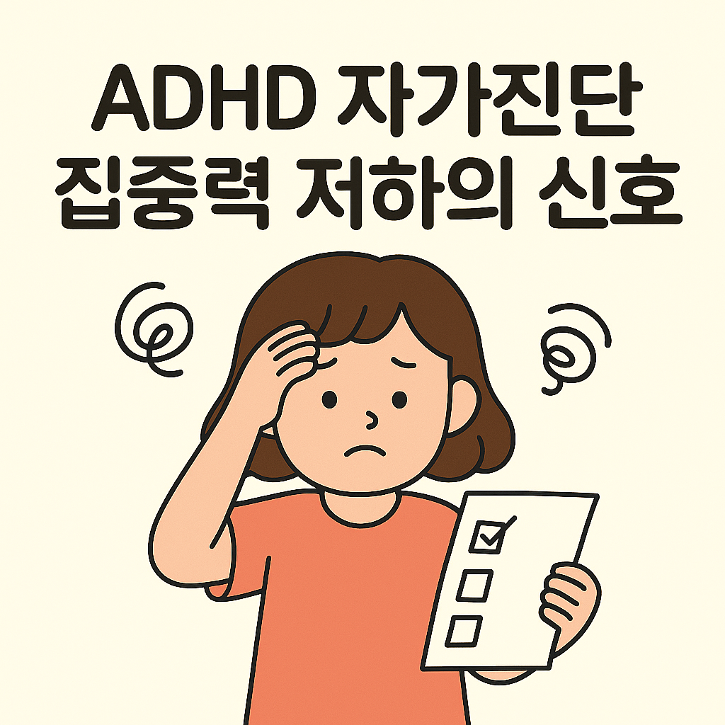 ADHD자가진단 이미지