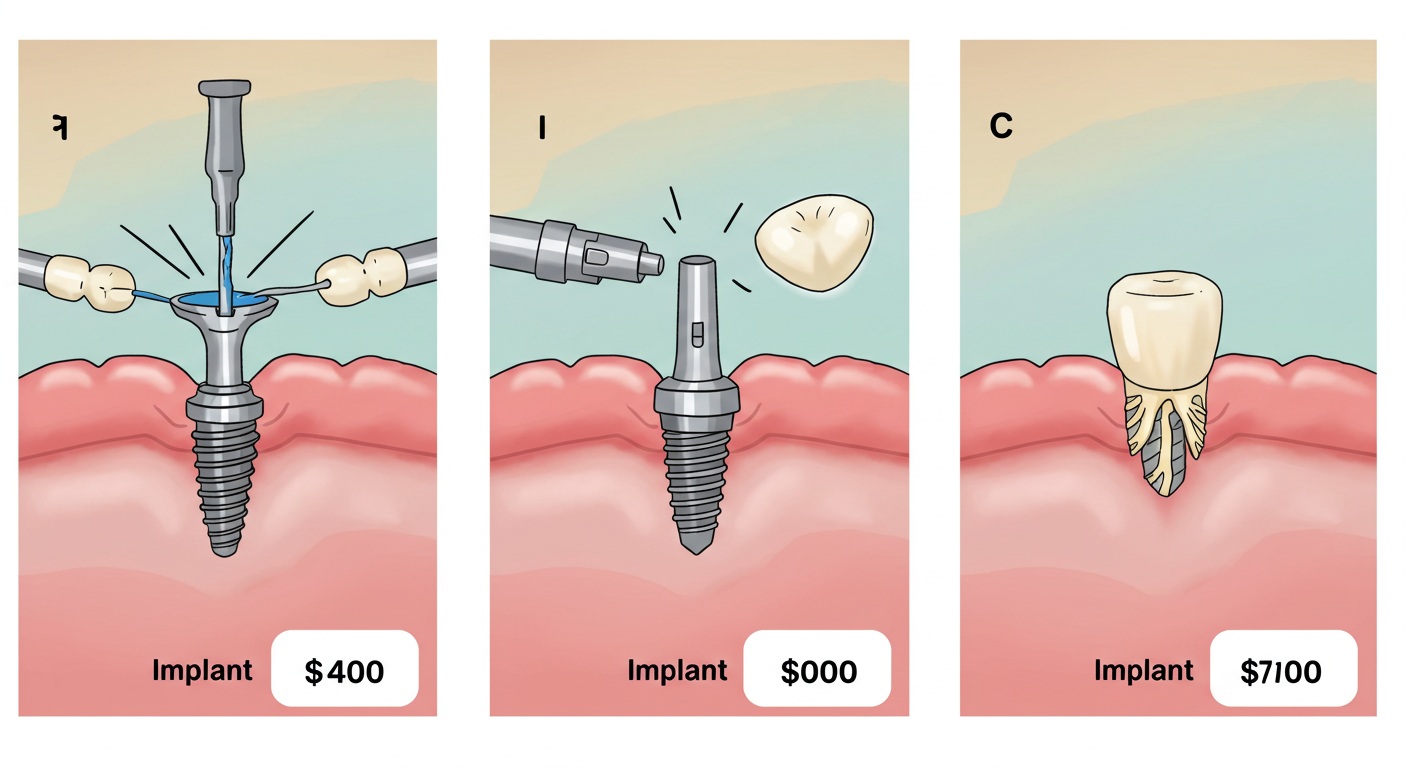 임플란트 시술 3단계(식립-지대주-보철물) 과정과 단계별 비용 납부 시기