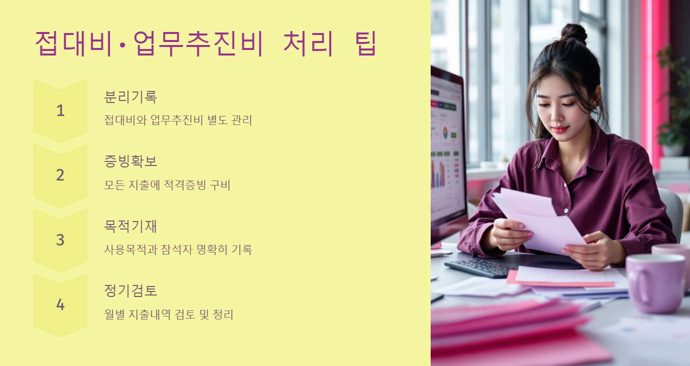 접대비·업무추진비 처리 팁