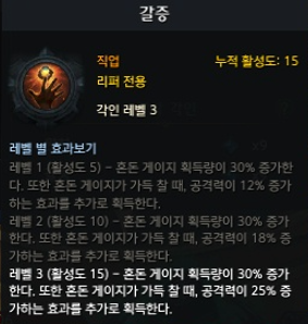 갈증 각인