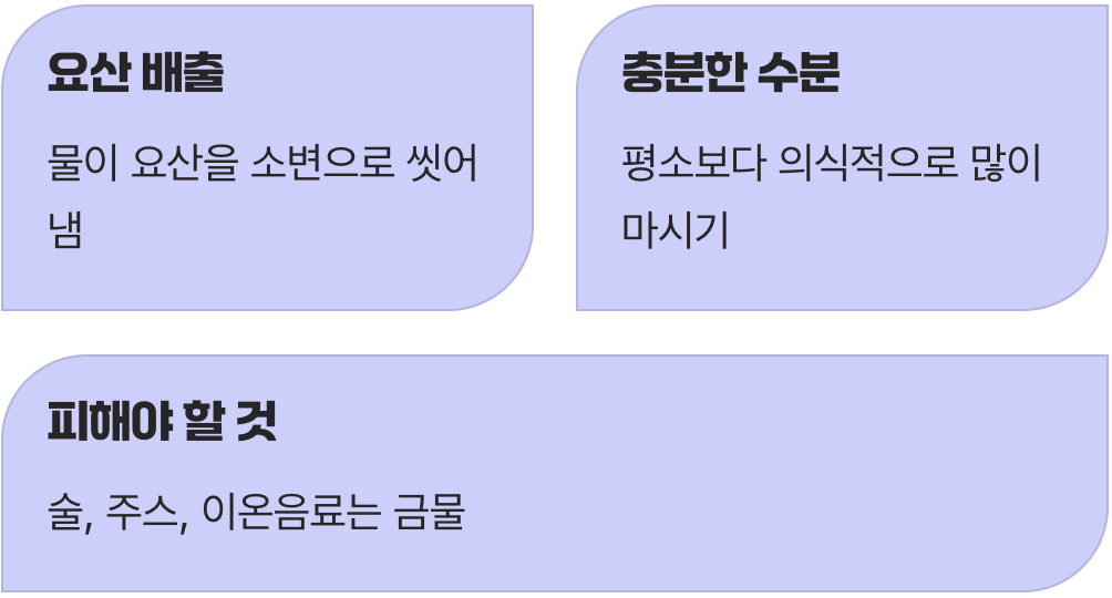 두 번째 응급처치: 물, 최고의 청소부