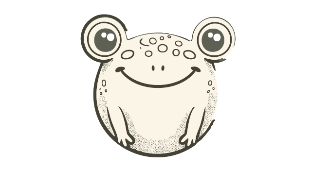 웃고있는 개구리