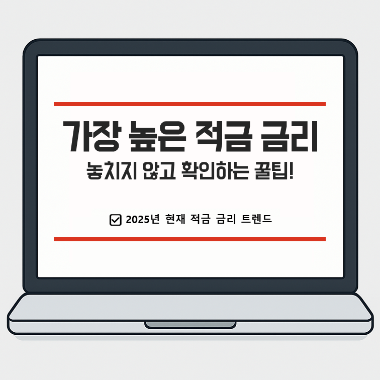 요즘 가장 높은 적금 금리, 놓치지 않고 확인하는 꿀팁!