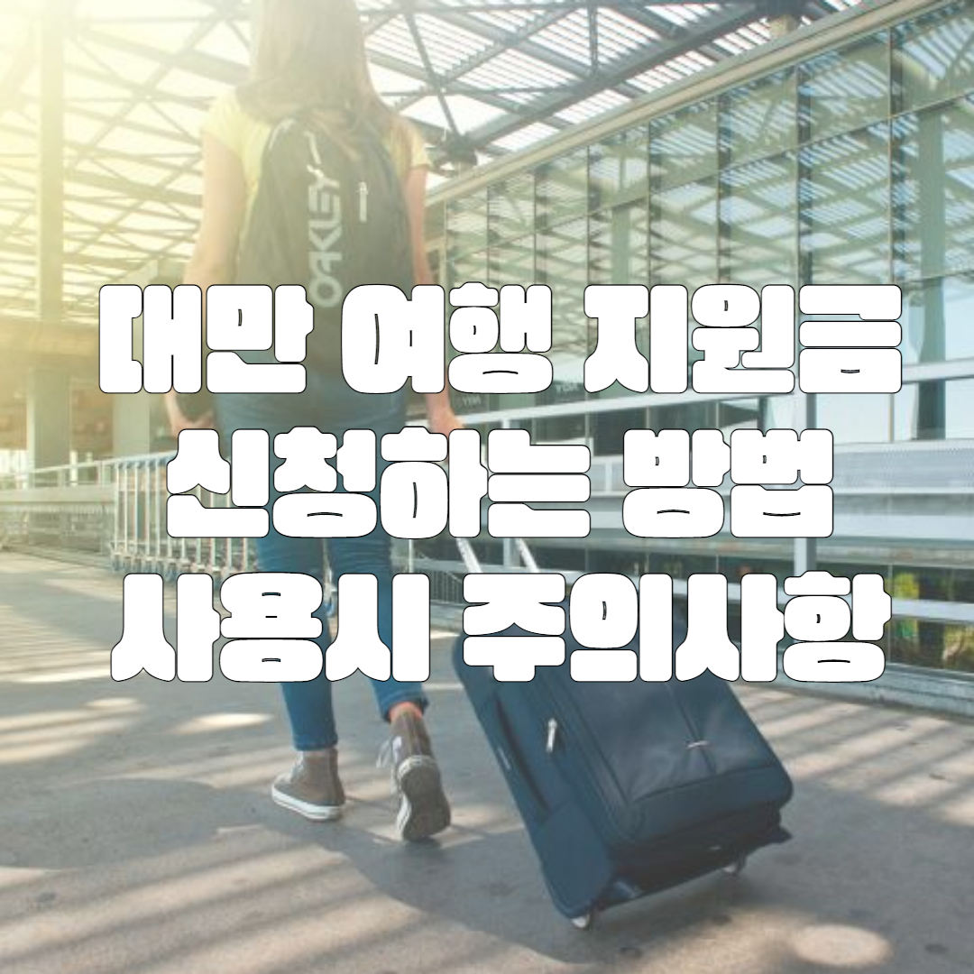 대만 여행 지원금 신청, 수령 방법