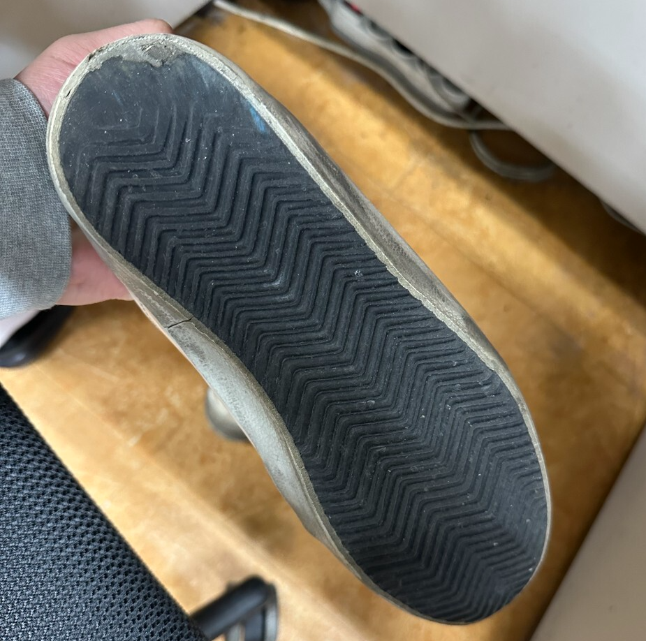 골든구스 슈퍼스타 스니커즈 실버 탭 아이스 스타 보강 1