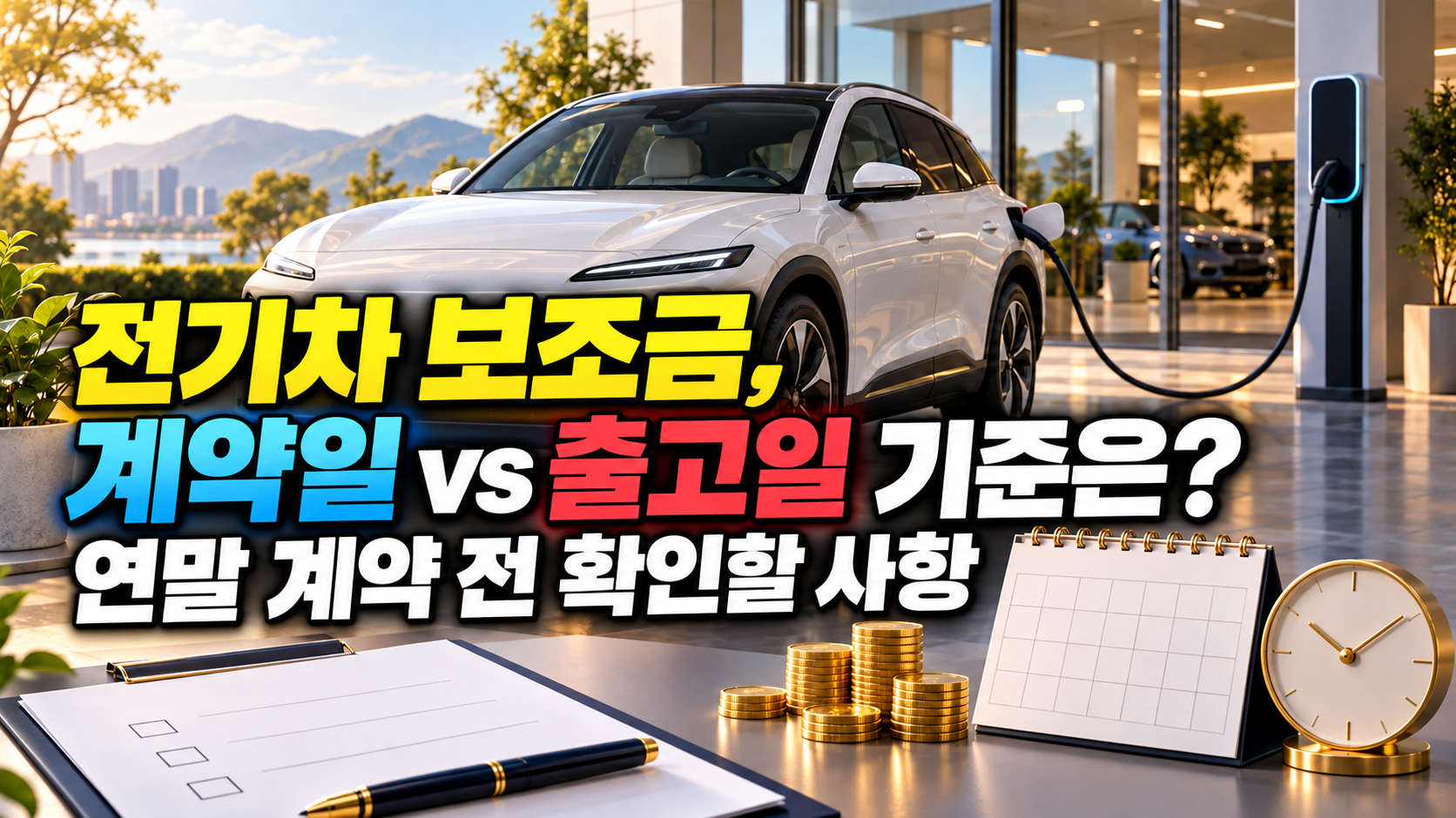 전기차 보조금, 계약일 vs 출고일 기준은? 연말 계약 전 확인할 사항 관련 사진
