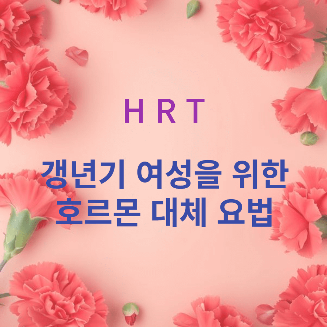 갱년기 여성을 위한 호르몬 대체 요법