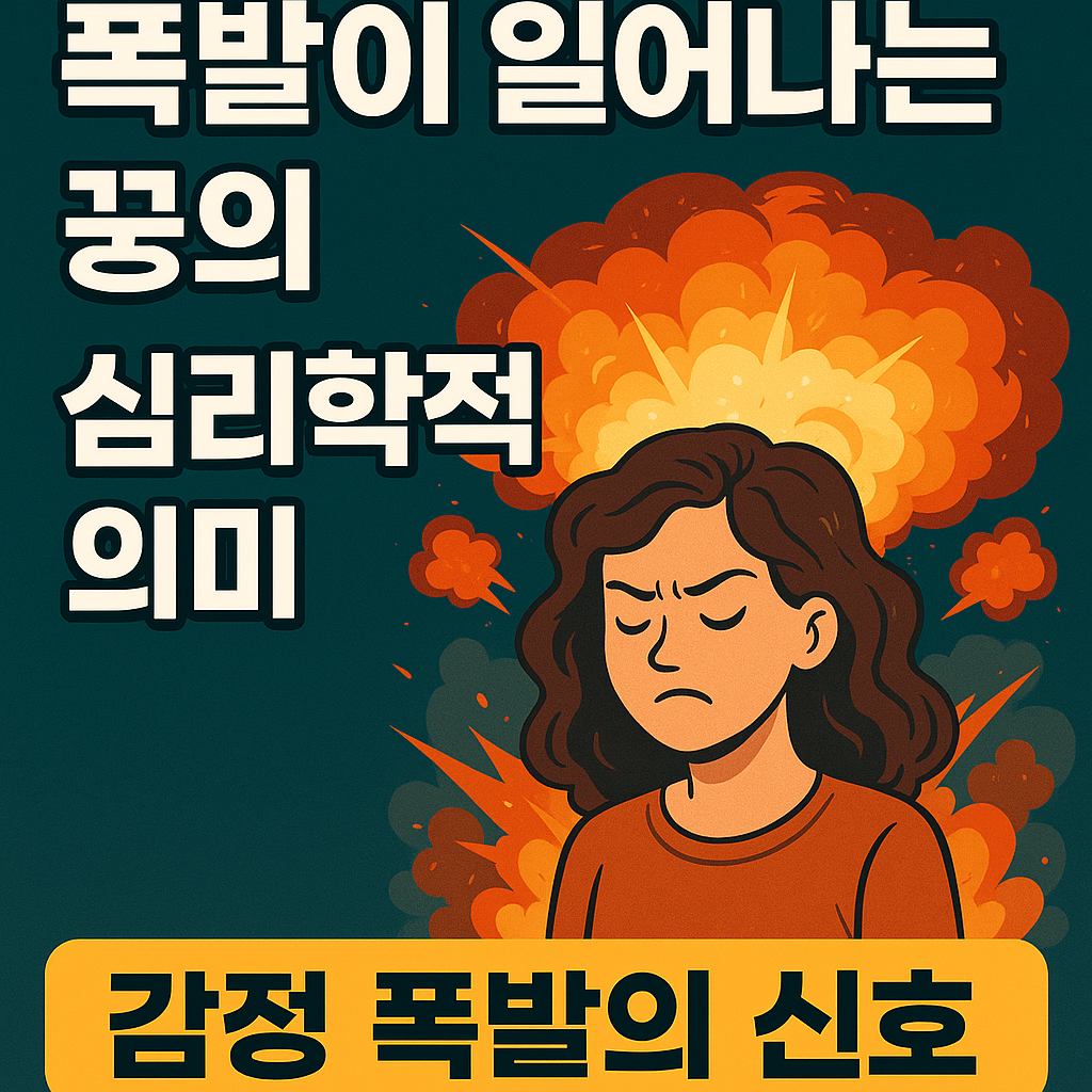 폭발이 일어나는 꿈
