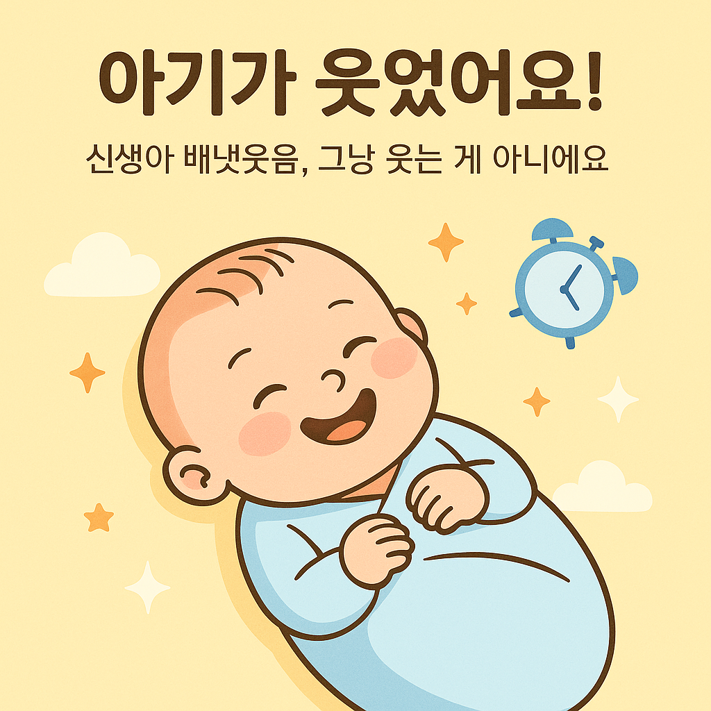 신생아 배냇웃음 이미지
