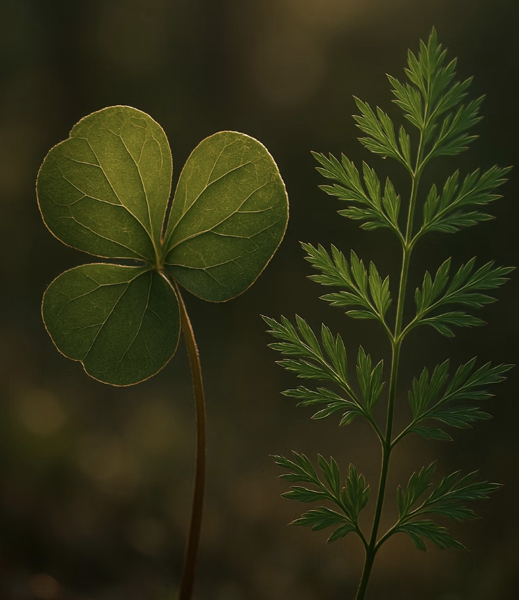 결정적 단서는 잎사귀에 있습니다