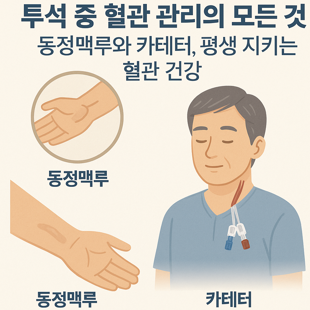 투석 중 혈관 관리의 모든 것: 동정맥루와 카테터, 평생 지키는 혈관 건강