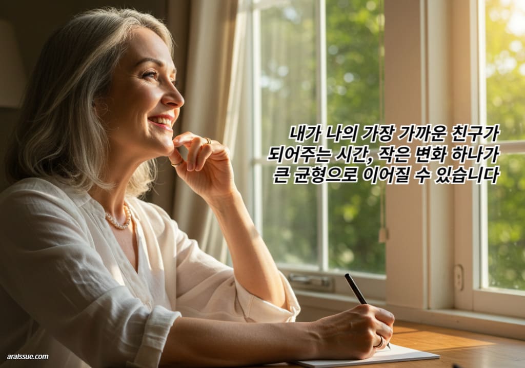 내가 나의 가장 가까운 친구가 되어주는 시간. 작은 변화 하나가 큰 균형으로 이어질 수 있습니다.