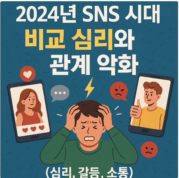 2024년 SNS 시대, 비교 심리와 관계 악화 (심리, 갈등, 소통)