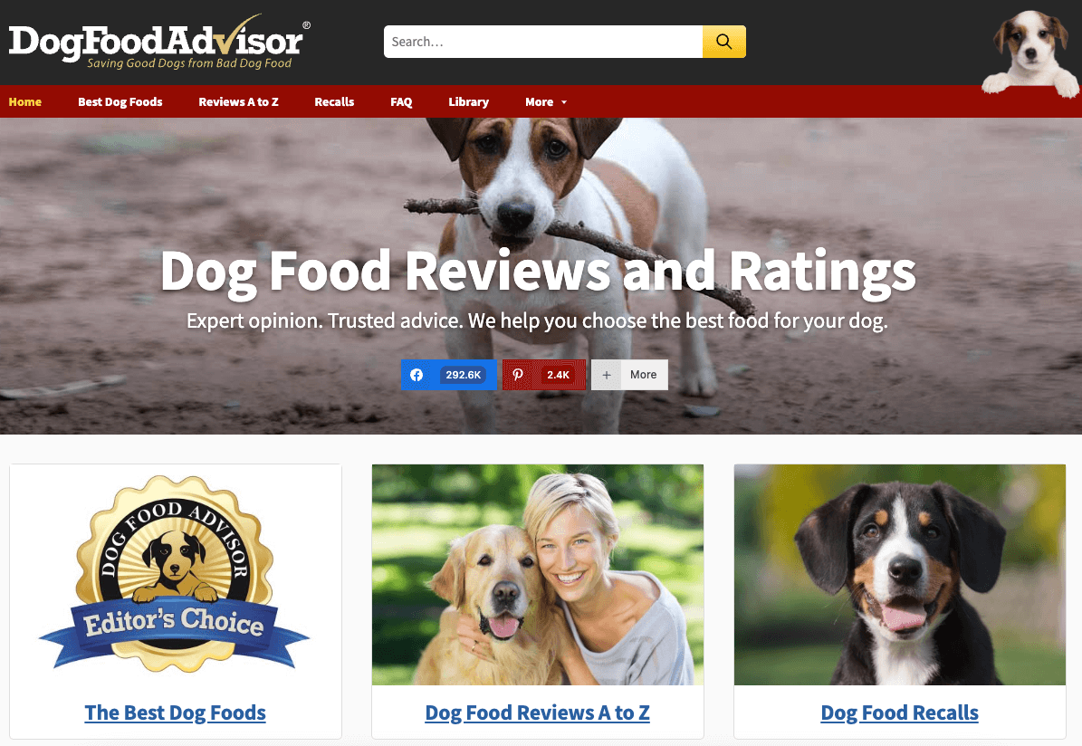 강아지 사료등급 사이트