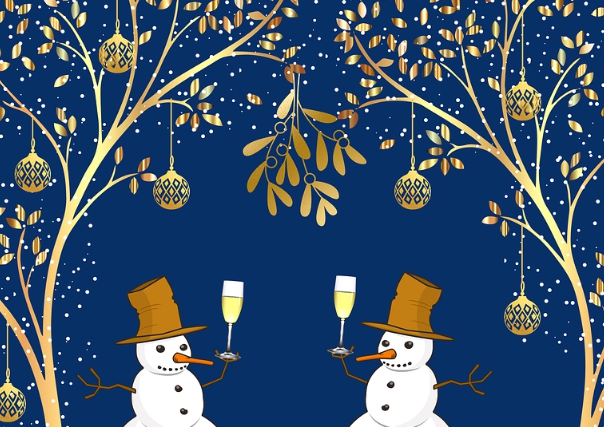 겨우살이 열매가 크리스마스 트리로 사용되는 모습을 나타낸 이미지입니다.