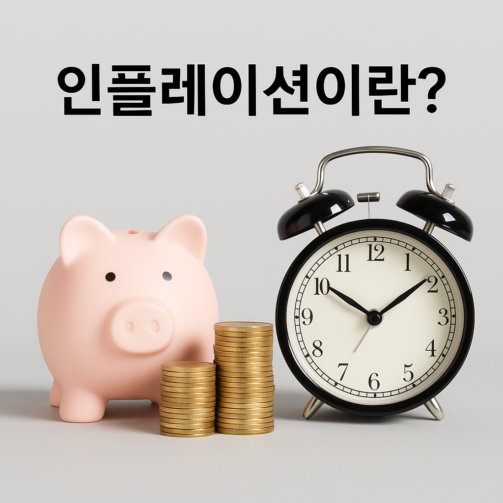 인플레이션 기본 개념을 직관적으로 표현한 이미지