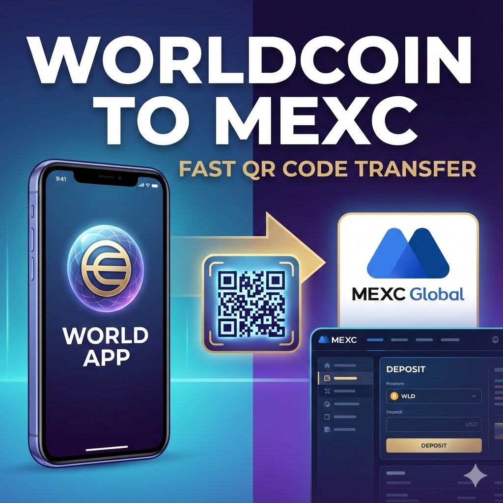 월드코인 출금하기: 월드앱에서 MEXC 거래소로 1분 만에 전송하는 법 (QR코드 활용)