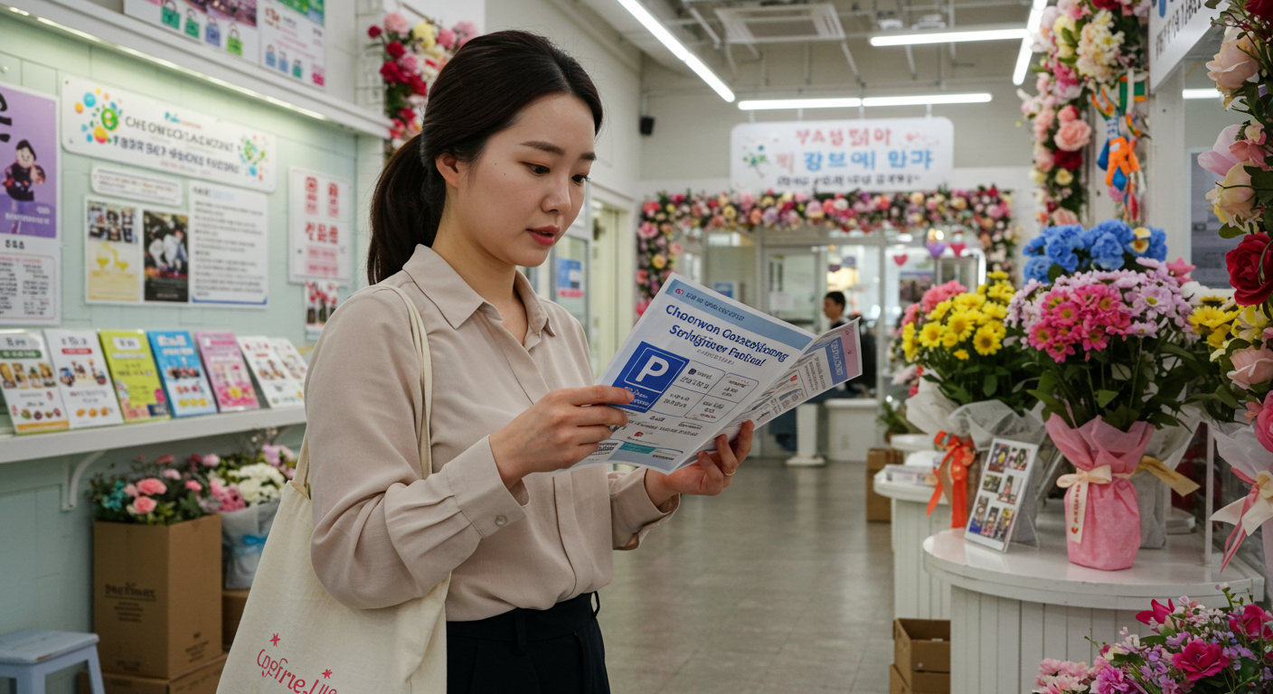 철원 고석정 꽃축제 자가용